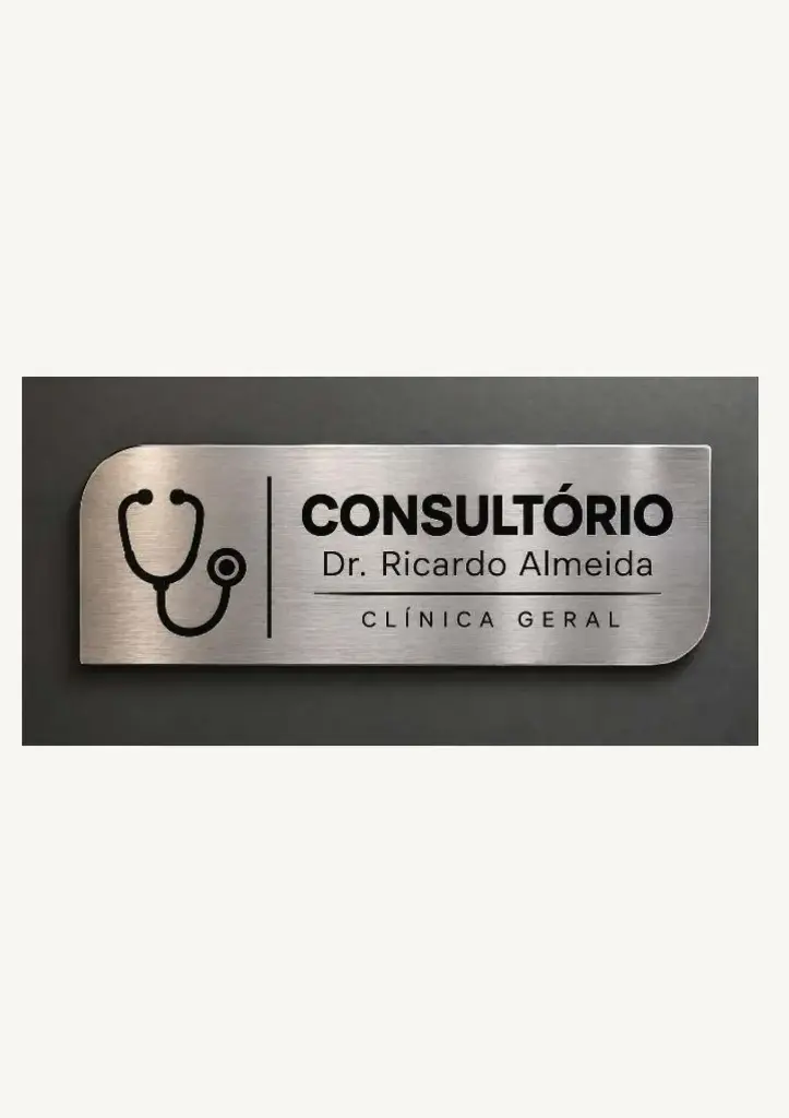Placa de Identificação Personalizada