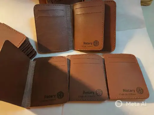 Porta cartão em couro sintético