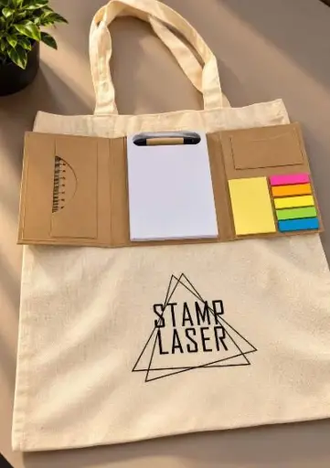 30 Kits Ecológico - Ecobag + Bloco
